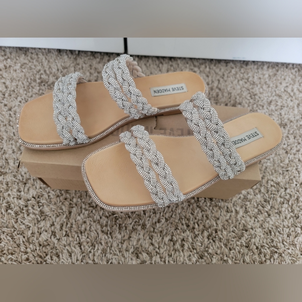 Steve Madden Varen Braid Embellished Sandals